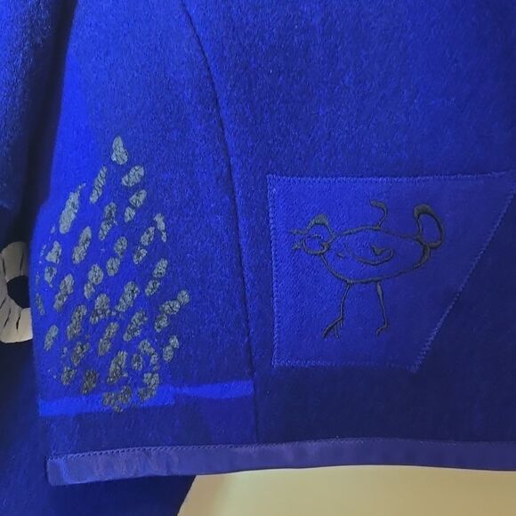 Comme des Garcons Wool Cropped Blazer Jacket Womens Small Art to Wear Artsy - Picture 6 of 16